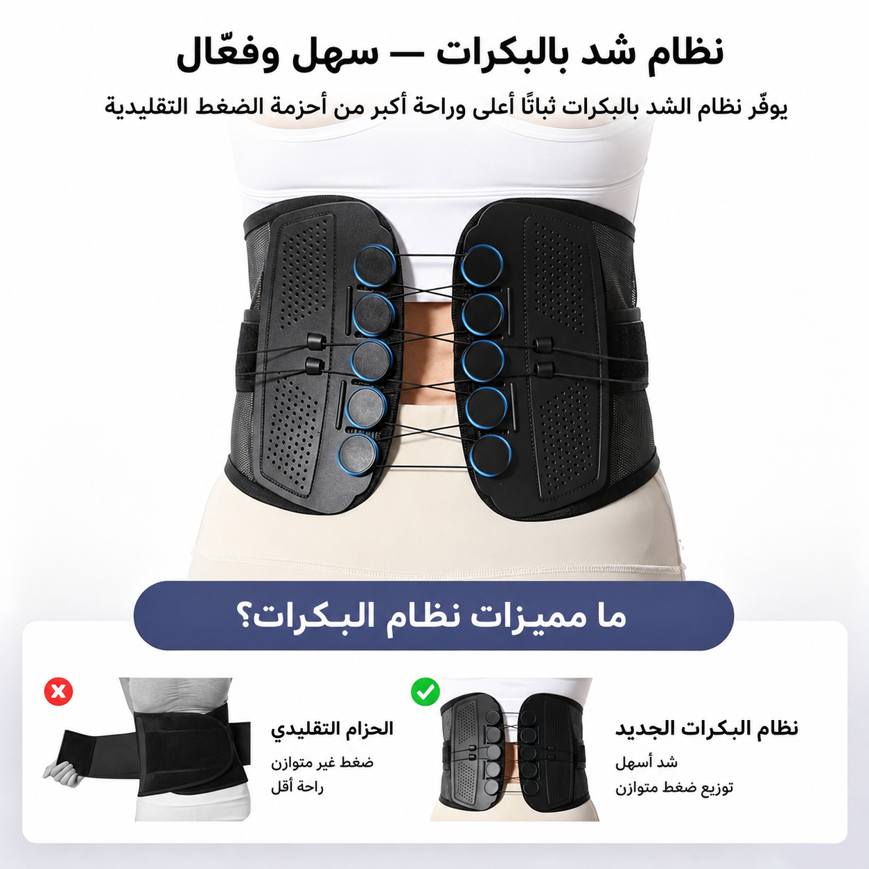 LUMBAFIT™ PULLEY LUMBAR SUPPORT BELT