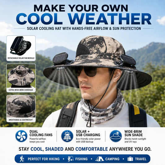 BREEZEBRIM™ SOLAR COOLING HAT